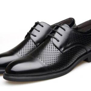 Men’s Lace Up Formal Italian Dress Shoes-Black