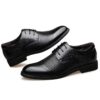 Men’s Lace Up Formal Italian Dress Shoes-Black