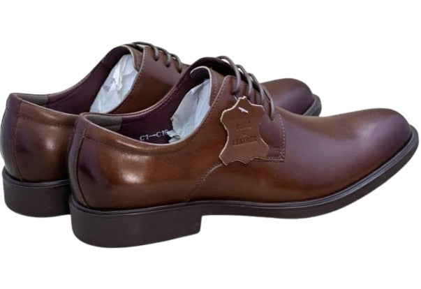 Brown Men Leather Official Shoes