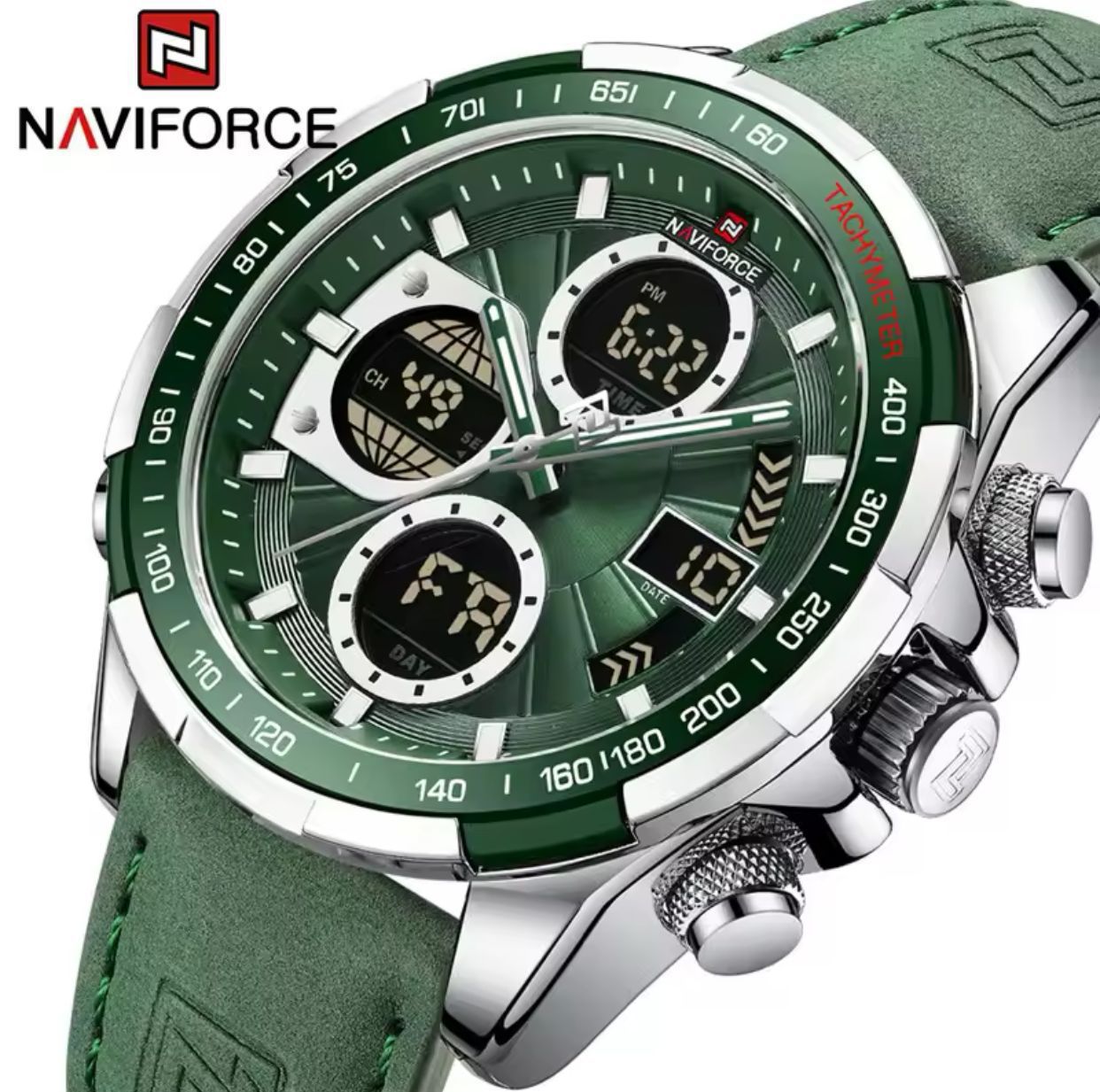 NAVIFORCE GENTS WATCH #9197S (Leather)